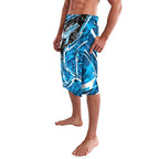 Adelaide Strikers Lavalava Flaming Lightning Storm Geometric Sports Mascot Art
