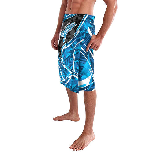 Adelaide Strikers Lavalava Flaming Lightning Storm Geometric Sports Mascot Art