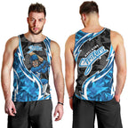 Adelaide Strikers Men Tank Top Flaming Lightning Storm Geometric Sports Mascot Art