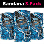 Adelaide Strikers Neck Gaiter Flaming Lightning Storm Geometric Sports Mascot Art