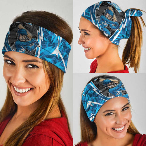 Adelaide Strikers Neck Gaiter Flaming Lightning Storm Geometric Sports Mascot Art