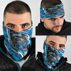 Adelaide Strikers Neck Gaiter Flaming Lightning Storm Geometric Sports Mascot Art