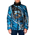 Adelaide Strikers Padded Jacket Flaming Lightning Storm Geometric Sports Mascot Art