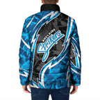 Adelaide Strikers Padded Jacket Flaming Lightning Storm Geometric Sports Mascot Art