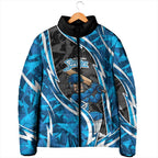 Adelaide Strikers Padded Jacket Flaming Lightning Storm Geometric Sports Mascot Art