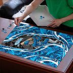 Adelaide Strikers Puzzle Flaming Lightning Storm Geometric Sports Mascot Art