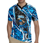 Adelaide Strikers Rugby Jersey Flaming Lightning Storm Geometric Sports Mascot Art
