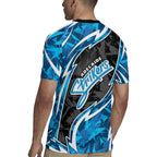 Adelaide Strikers Rugby Jersey Flaming Lightning Storm Geometric Sports Mascot Art