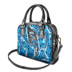 Adelaide Strikers Shoulder Handbag Flaming Lightning Storm Geometric Sports Mascot Art