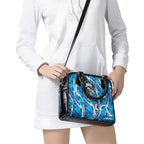Adelaide Strikers Shoulder Handbag Flaming Lightning Storm Geometric Sports Mascot Art