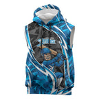 Adelaide Strikers Sleeveless Hoodie Flaming Lightning Storm Geometric Sports Mascot Art