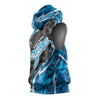 Adelaide Strikers Sleeveless Hoodie Flaming Lightning Storm Geometric Sports Mascot Art
