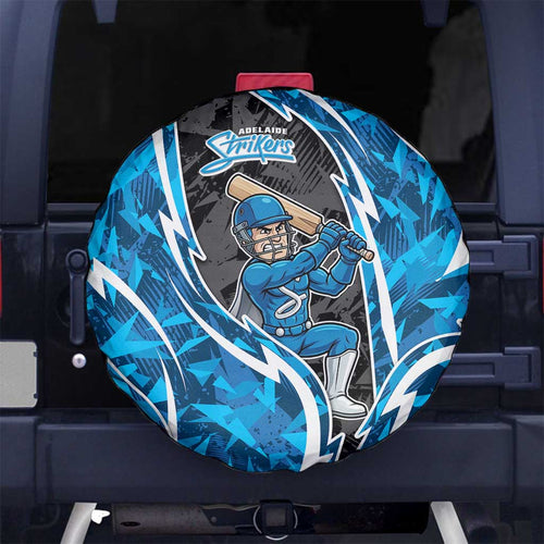 Adelaide Strikers Spare Tire Cover Flaming Lightning Storm Geometric Sports Mascot Art