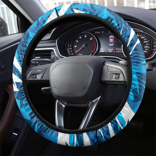 Adelaide Strikers Steering Wheel Cover Flaming Lightning Storm Geometric Sports Mascot Art