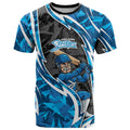 Adelaide Strikers T Shirt Flaming Lightning Storm Geometric Sports Mascot Art