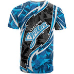 Adelaide Strikers T Shirt Flaming Lightning Storm Geometric Sports Mascot Art
