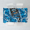 Adelaide Strikers Tablecloth Flaming Lightning Storm Geometric Sports Mascot Art