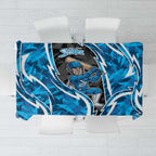 Adelaide Strikers Tablecloth Flaming Lightning Storm Geometric Sports Mascot Art