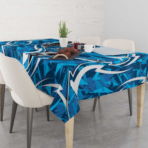 Adelaide Strikers Tablecloth Flaming Lightning Storm Geometric Sports Mascot Art