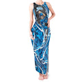 Adelaide Strikers Tank Maxi Dress Flaming Lightning Storm Geometric Sports Mascot Art