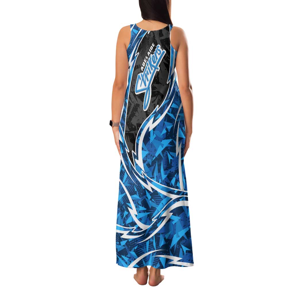 Adelaide Strikers Tank Maxi Dress Flaming Lightning Storm Geometric Sports Mascot Art