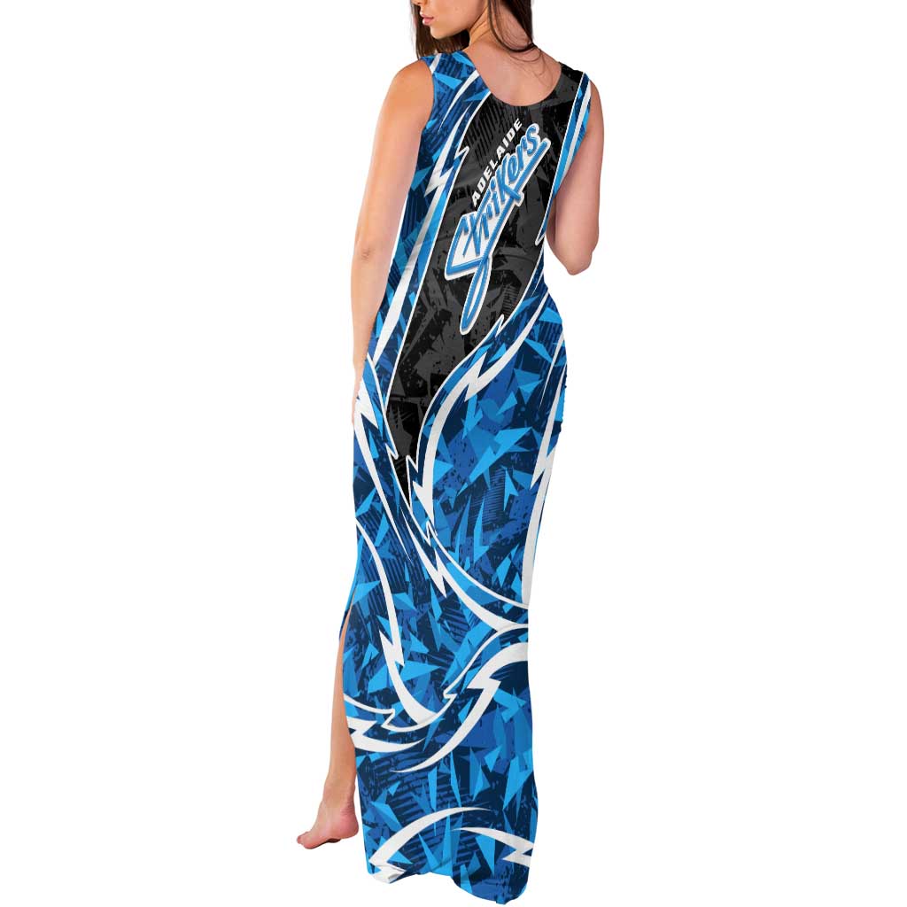 Adelaide Strikers Tank Maxi Dress Flaming Lightning Storm Geometric Sports Mascot Art
