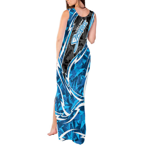 Adelaide Strikers Tank Maxi Dress Flaming Lightning Storm Geometric Sports Mascot Art
