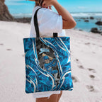 Adelaide Strikers Tote Bag Flaming Lightning Storm Geometric Sports Mascot Art