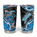 Adelaide Strikers Tumbler Cup Flaming Lightning Storm Geometric Sports Mascot Art