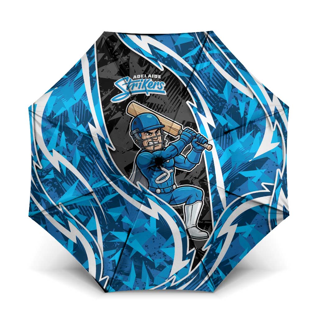 Adelaide Strikers Umbrella Flaming Lightning Storm Geometric Sports Mascot Art