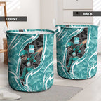 Brisbane Heat Laundry Basket Flaming Lightning Storm Geometric Sports Mascot Art