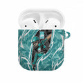 Brisbane Heat AirPods Case Flaming Lightning Storm Geometric Sports Mascot Art
