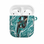 Brisbane Heat AirPods Case Flaming Lightning Storm Geometric Sports Mascot Art