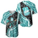 Brisbane Heat Baseball Jersey Flaming Lightning Storm Geometric Sports Mascot Art