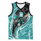 Brisbane Heat Basketball Jersey Flaming Lightning Storm Geometric Sports Mascot Art