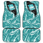 Brisbane Heat Car Mats Flaming Lightning Storm Geometric Sports Mascot Art