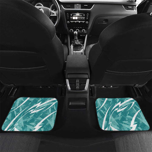 Brisbane Heat Car Mats Flaming Lightning Storm Geometric Sports Mascot Art