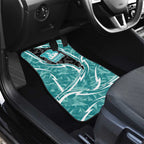 Brisbane Heat Car Mats Flaming Lightning Storm Geometric Sports Mascot Art