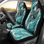Brisbane Heat Car Seat Cover Flaming Lightning Storm Geometric Sports Mascot Art