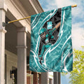 Brisbane Heat Garden Flag Flaming Lightning Storm Geometric Sports Mascot Art