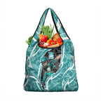 Brisbane Heat Grocery Bag Flaming Lightning Storm Geometric Sports Mascot Art