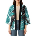 Brisbane Heat Kimono Flaming Lightning Storm Geometric Sports Mascot Art