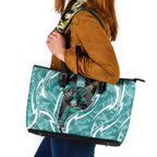 Brisbane Heat Leather Tote Bag Flaming Lightning Storm Geometric Sports Mascot Art