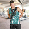 Brisbane Heat Men Tank Top Flaming Lightning Storm Geometric Sports Mascot Art