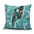 Brisbane Heat Pillow Cover Flaming Lightning Storm Geometric Sports Mascot Art