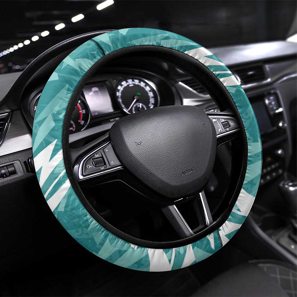 Brisbane Heat Steering Wheel Cover Flaming Lightning Storm Geometric Sports Mascot Art