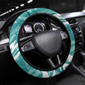 Brisbane Heat Steering Wheel Cover Flaming Lightning Storm Geometric Sports Mascot Art