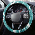 Brisbane Heat Steering Wheel Cover Flaming Lightning Storm Geometric Sports Mascot Art