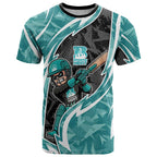 Brisbane Heat T Shirt Flaming Lightning Storm Geometric Sports Mascot Art