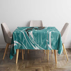 Brisbane Heat Tablecloth Flaming Lightning Storm Geometric Sports Mascot Art